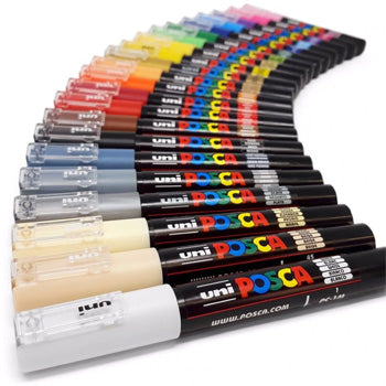 Marcador Uniball Posca PC-1M 0,7mm 21 Cores 21un