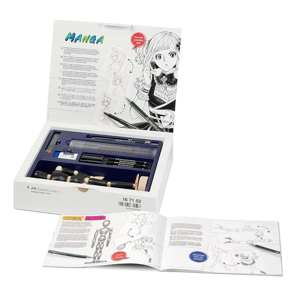 Pack Iniciação Marcador Artístico Pitt Faber-Castell Manga
