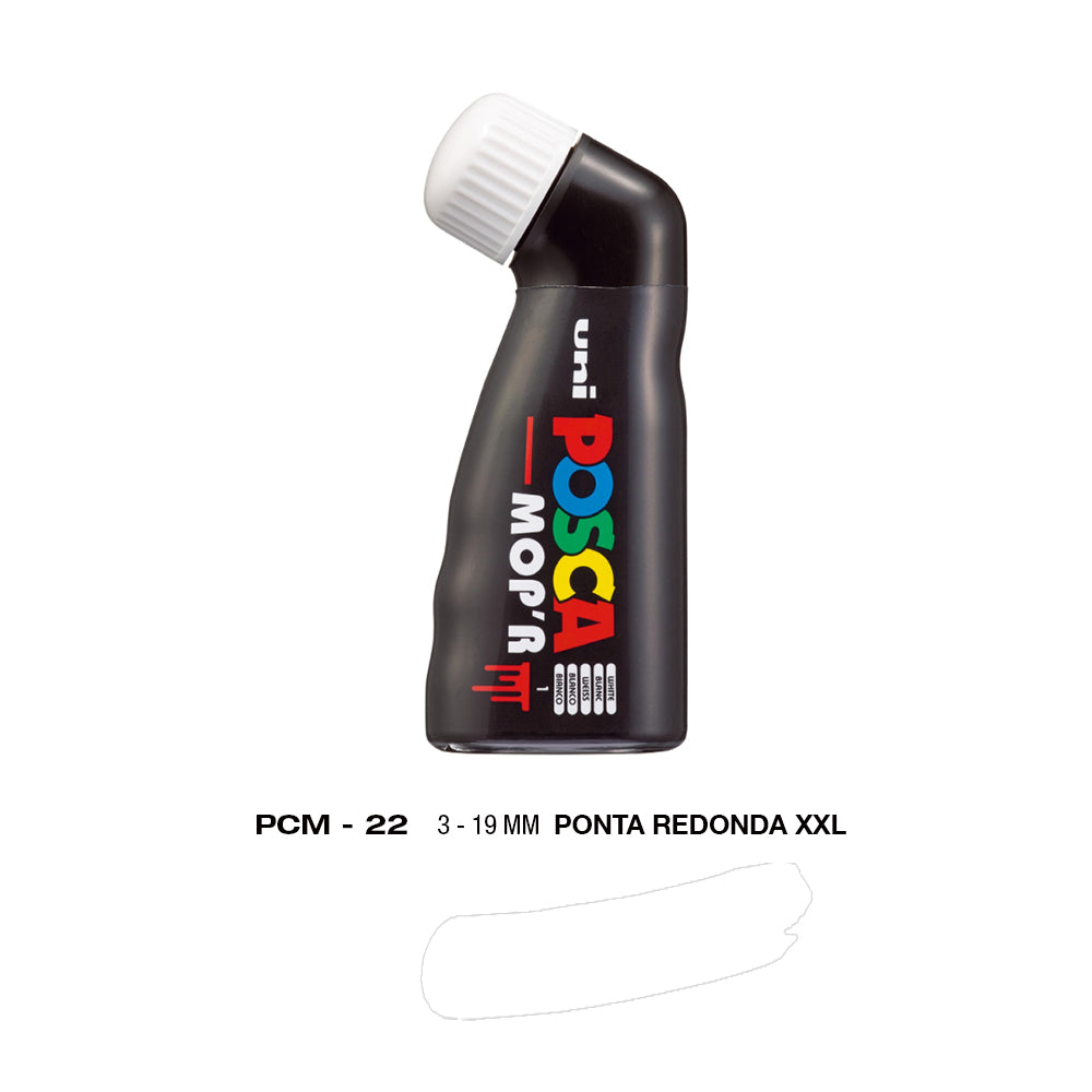 Marcador Uniball Posca MopR PCM-22 19mm Branco (1) 1un
