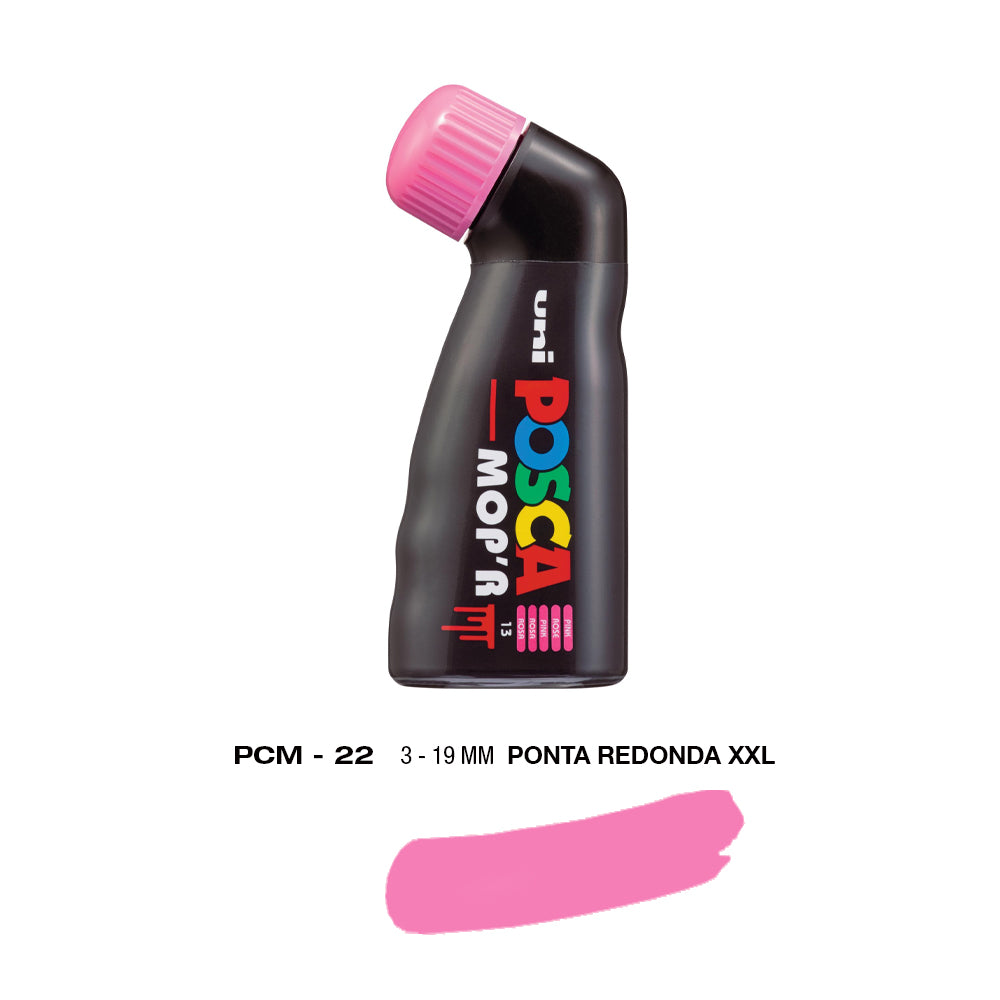 Marcador Uniball Posca MopR PCM-22 19mm Rosa (13) 1un