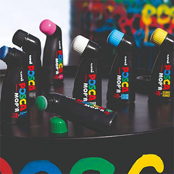 Marcador Uniball Posca MopR PCM-22 19mm Azul Claro (8) 1un