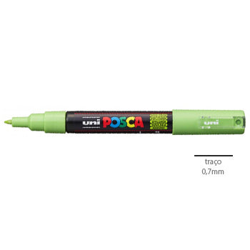 Marcador Uniball Posca PC-1M 0,7mm Verde Maçã (72) 1un