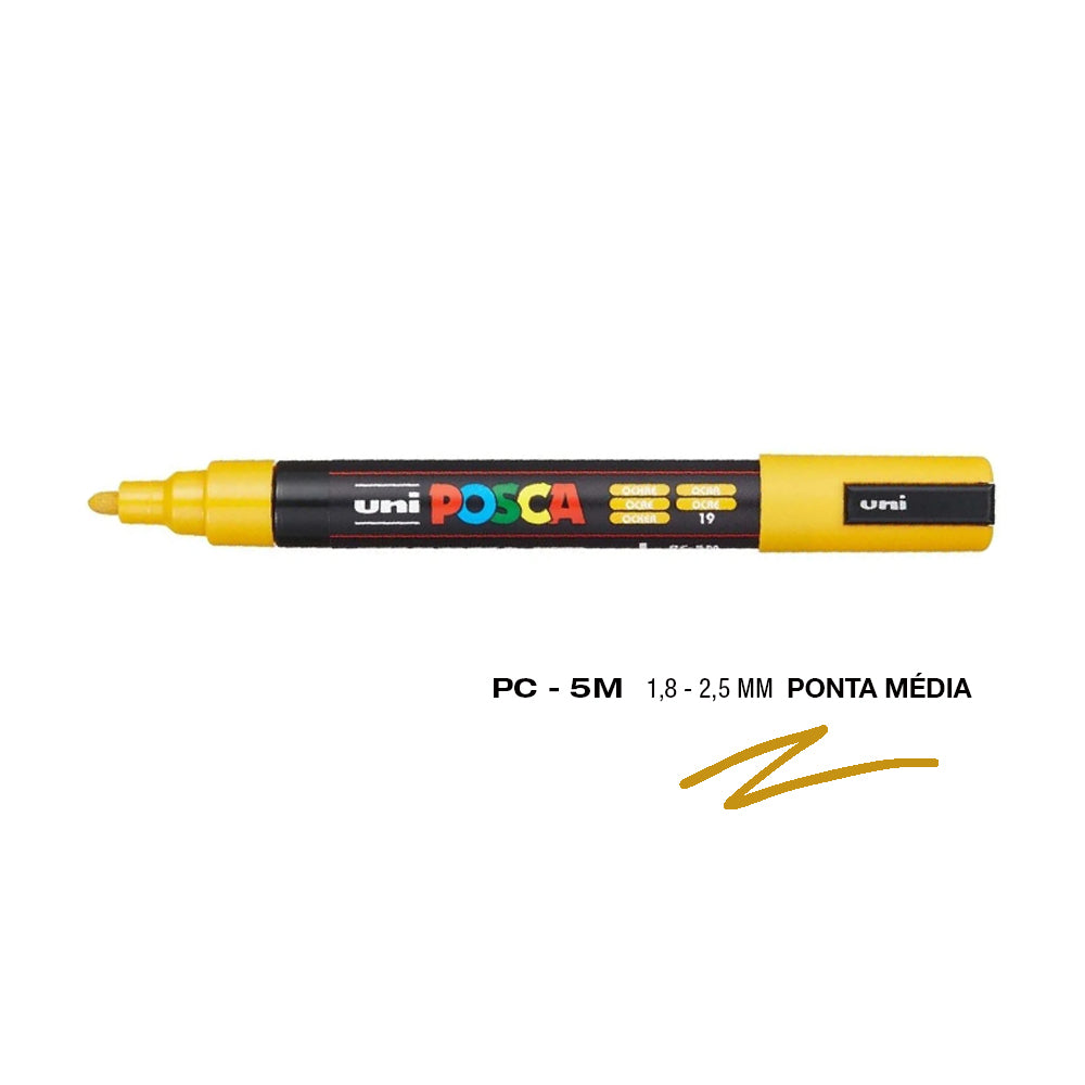 Marcador Uniball Posca PC-5M 1,8mm Ocre (19) 1un