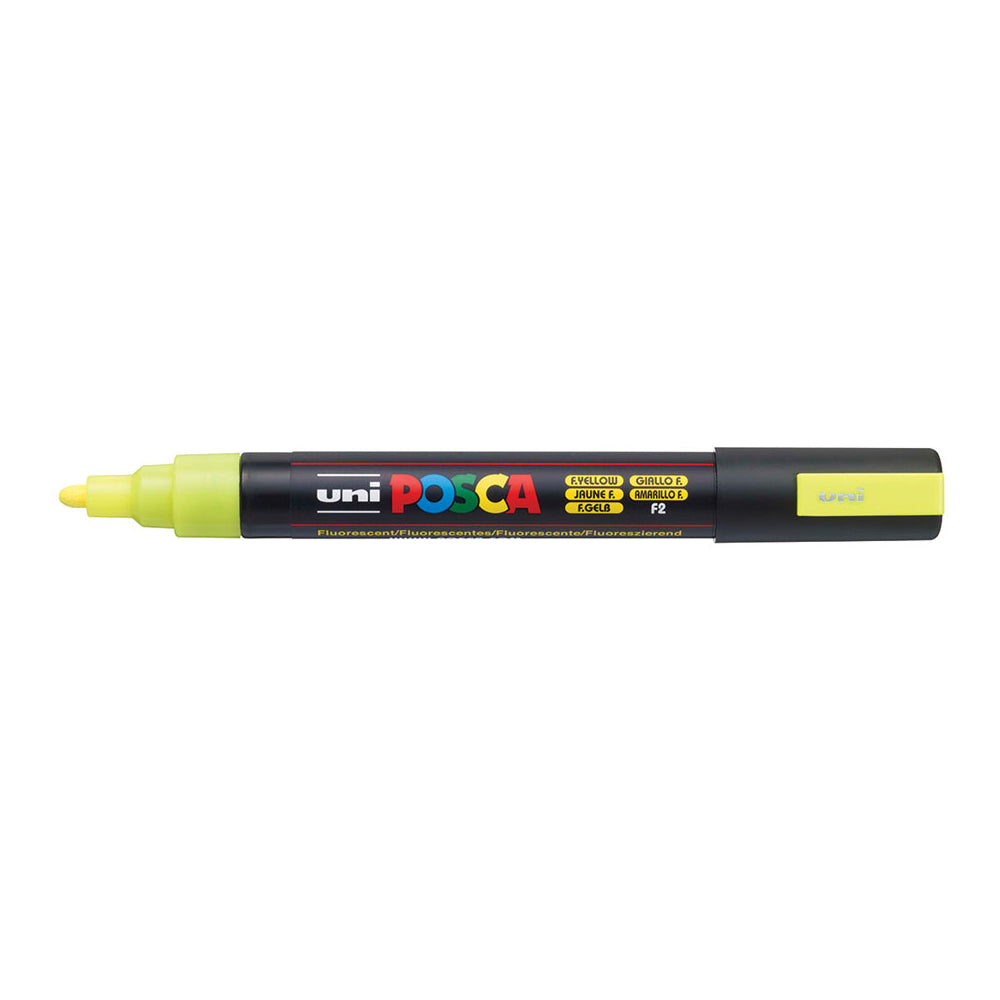 Marcador Uniball Posca PC-5M 1,8mm Amarelo Fluor (F2) 1un