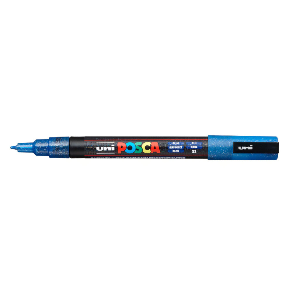 Marcador Uniball Posca PC-3ML 0,9mm Azul Glitter (L2) 1un