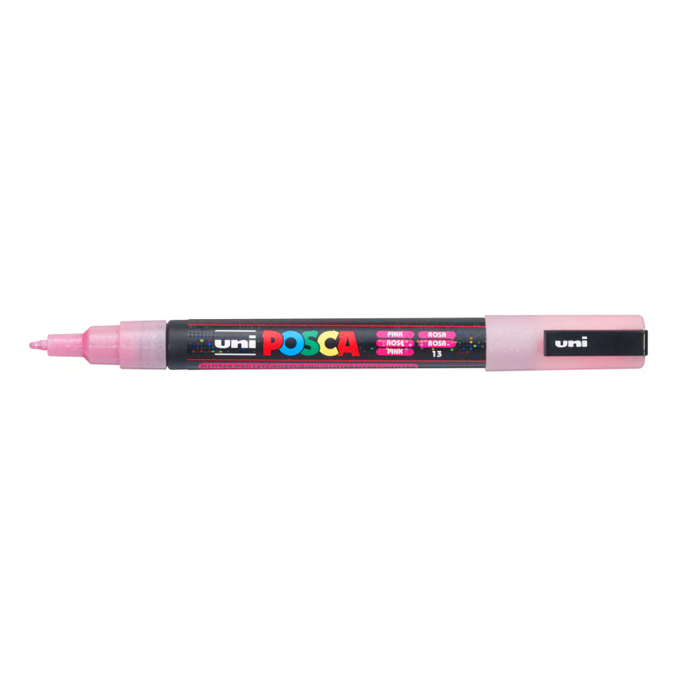 Marcador Uniball Posca PC-3ML 0,9mm Rosa Glitter (L7) 1un