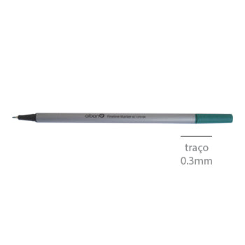 Marcador Fino 0,3mm Verde 1un