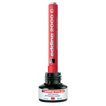 Recarga p/Marcador Permanente Grosso Edding MTK 25ml Azul 1u