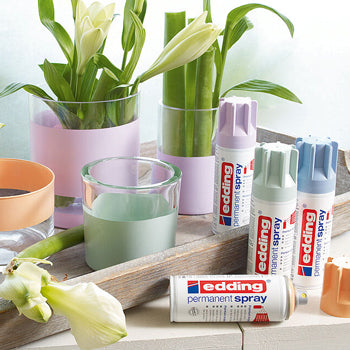 Tinta Acrílica Edding 5200 Spray 200ml Prata