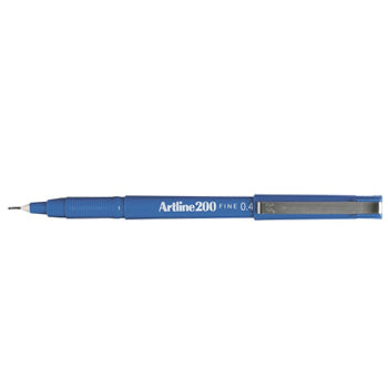 Marcador Fino Artline 200 0,4mm Azul 12un