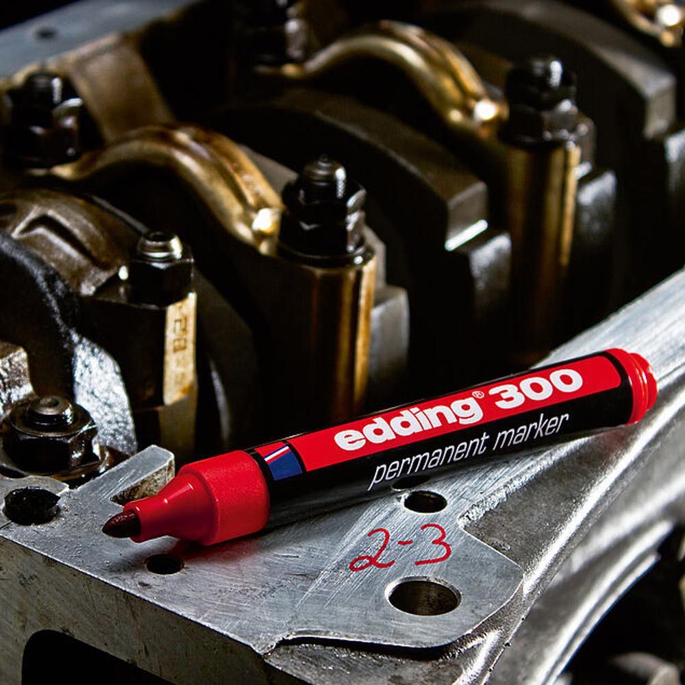 Marcador Médio Edding 300 1,5-3mm Vermelho 1un