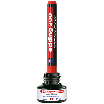Marcador Médio Edding 300 1,5-3mm Vermelho 1un