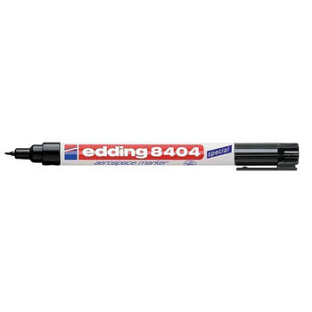 Marcador Permanente Fino Edding 8404 0,75mm Preto 1un