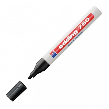 Marcador Grosso Edding 750 2-4mm Preto 1un