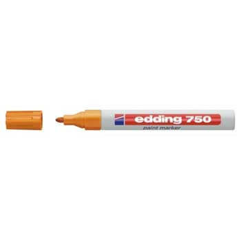 Marcador Grosso Edding 750 2-4mm Laranja 1un