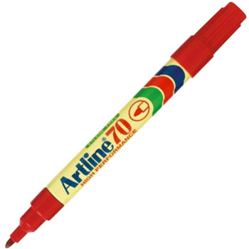 Marcador Permanente Médio Artline 70 1,5mm Vermelho 1un