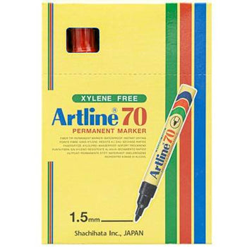 Marcador Permanente Médio Artline 70 1,5mm Vermelho 1un