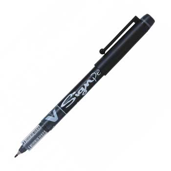 Marcador Médio Pilot V-Sign Pen 0,6mm Preto 1un