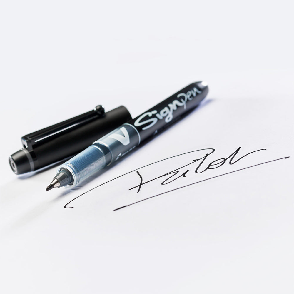 Marcador Médio Pilot V-Sign Pen 0,6mm Preto 1un