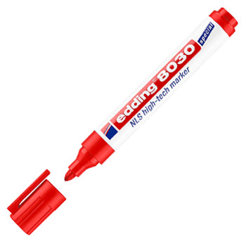 Marcador Permanente Médio Edding 8030 1,5-3mm Vermelho 1un