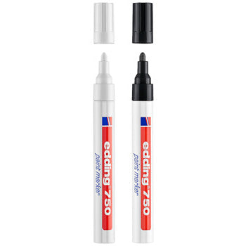 Marcador Grosso Edding 750 2-4mm 2 Cores 2un