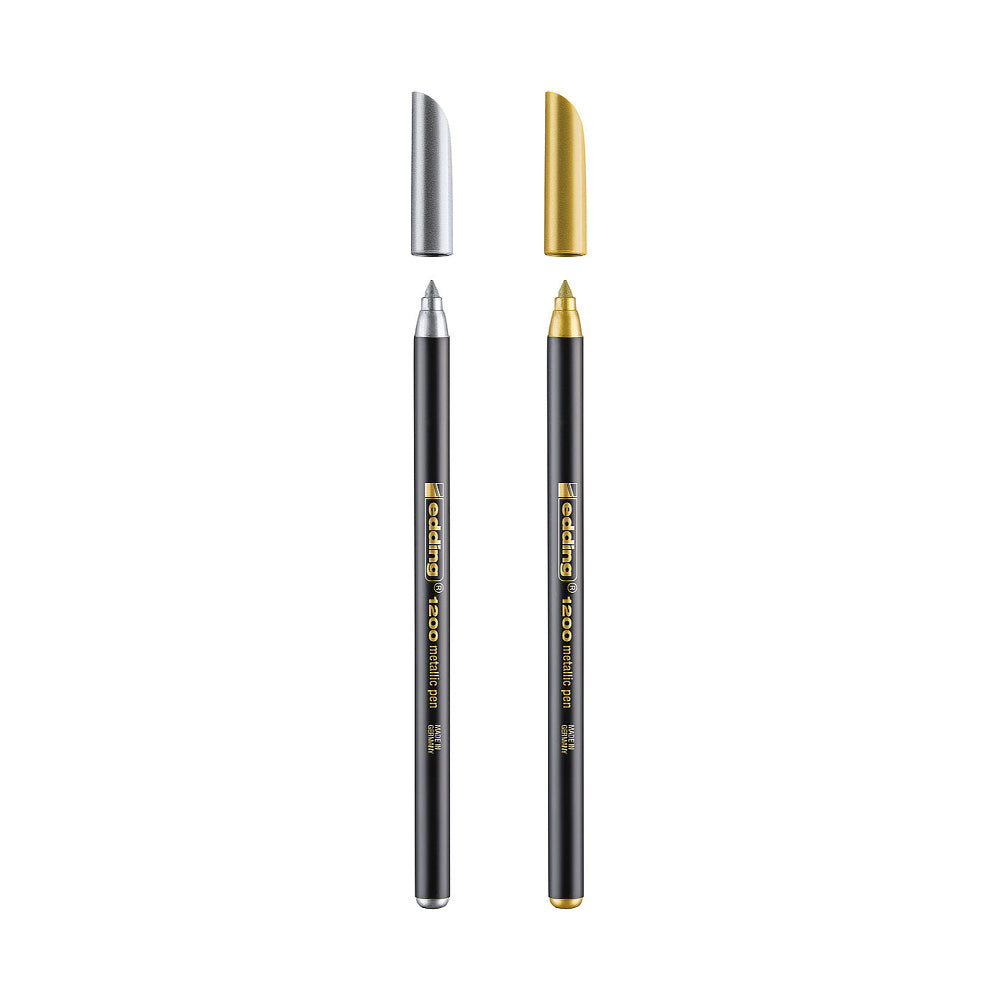 Marcador Médio Edding 1200 1mm 2 Cores 2un