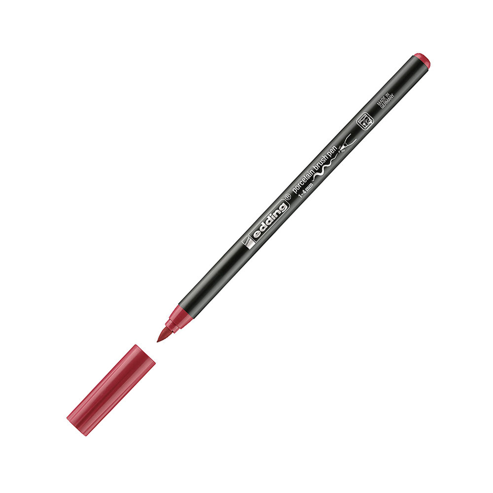 Marcador Porcelana Edding 4200 1-4mm Vermelho Carmim 1un