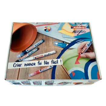 Pack Iniciação Acrílico Edding 5100 Pastel