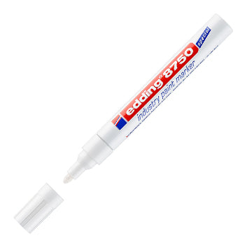 Marcador Permanente Grosso Edding 8750 2-4mm Branco 1un