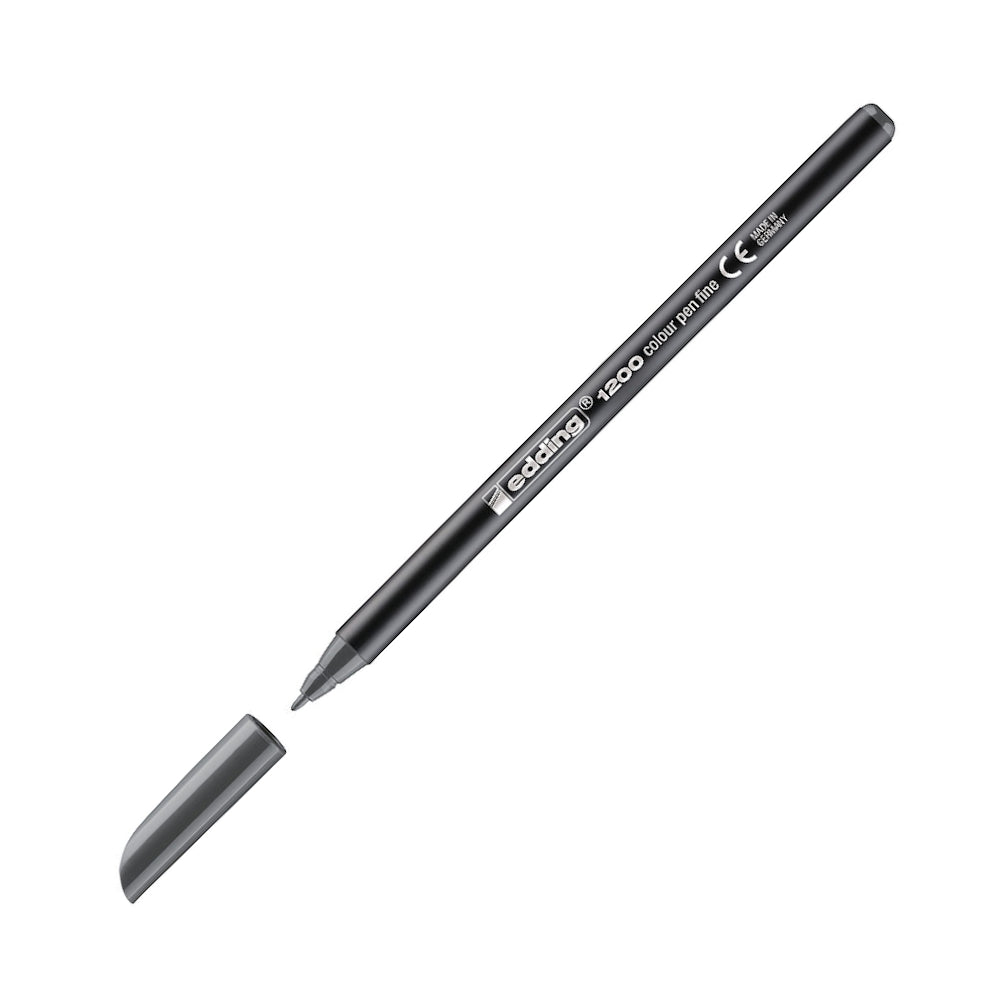 Marcador Médio Edding 1200 1mm Cinzento 1un