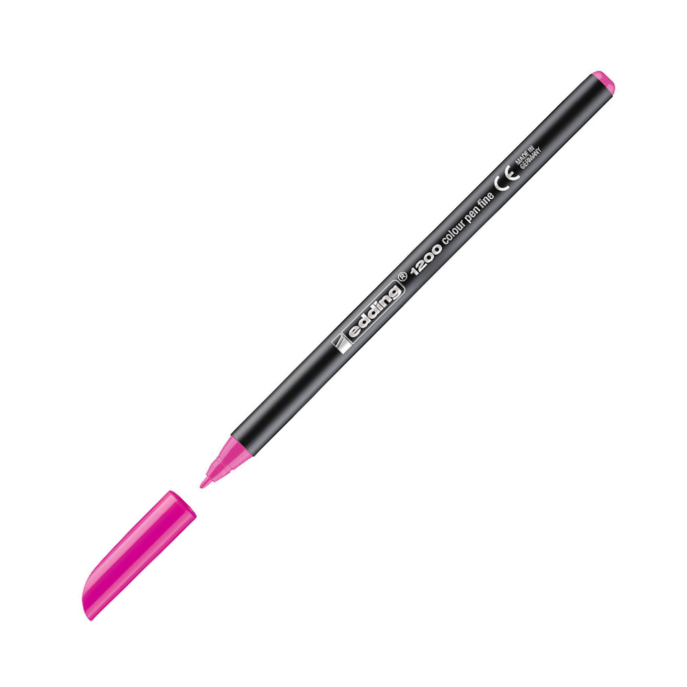 Marcador Médio Edding 1200 1mm Rosa Fluorescente 1un