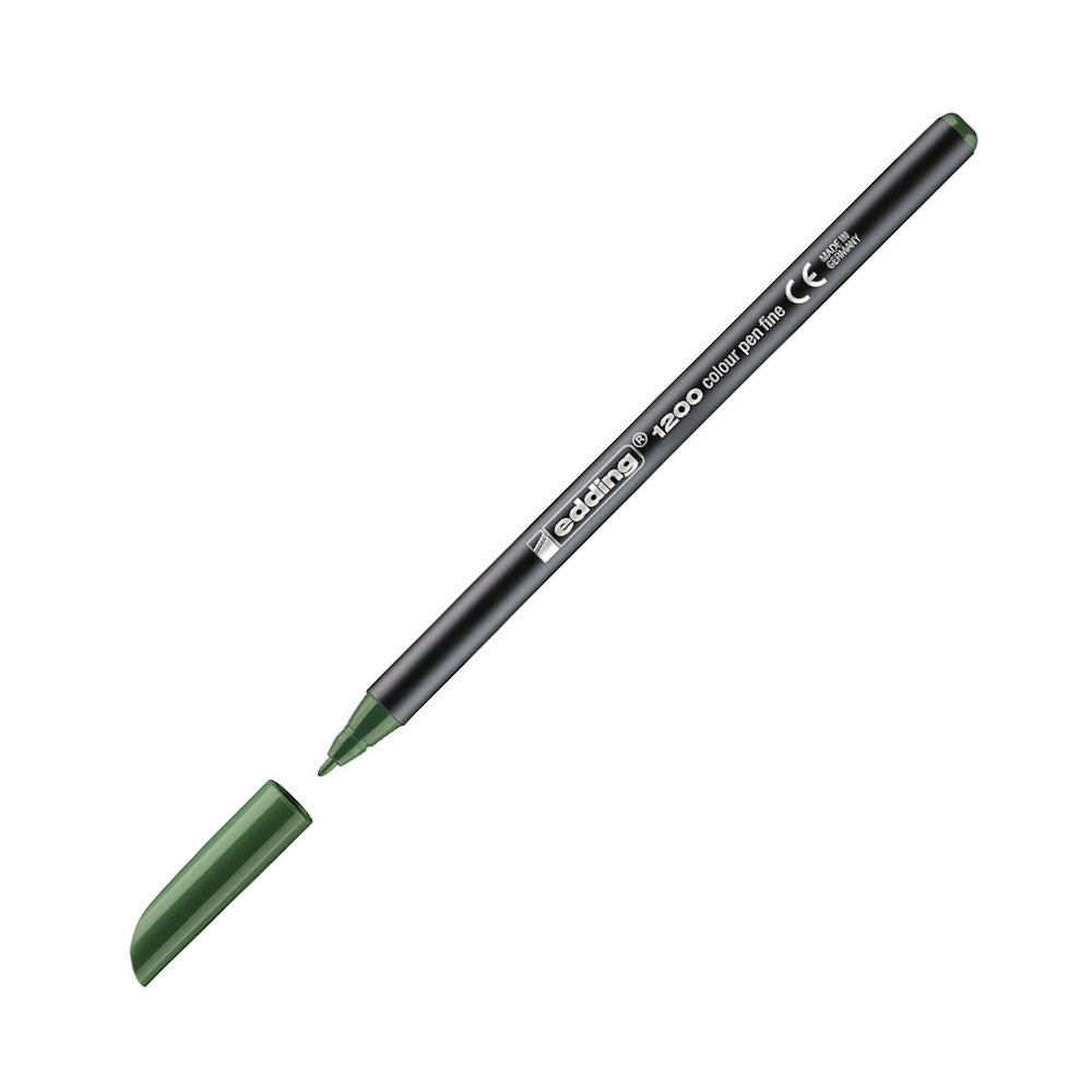 Marcador Médio Edding 1200 1mm Verde Oliva 1un
