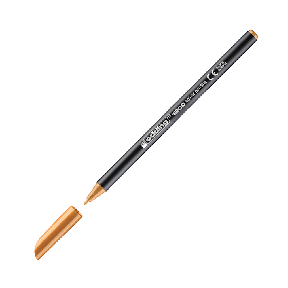 Marcador Médio Edding 1200 1mm Laranja Claro 1un