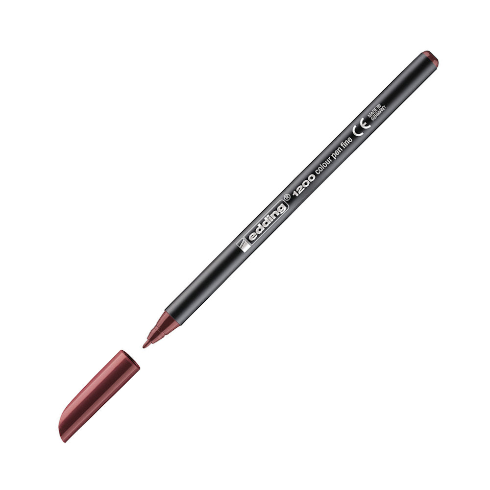 Marcador Médio Edding 1200 1mm Bordeaux 1un