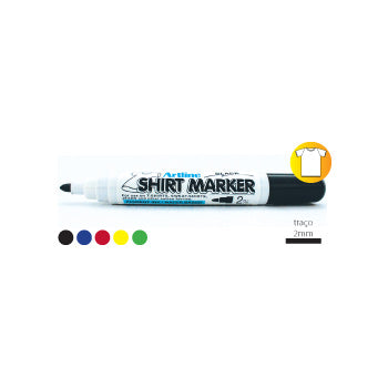 Marcador Tecidos Artline EKT Shirt Marker 2mm Preto 1un