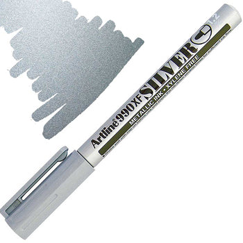 Marcador Permanente Médio Artline EK440 1,2mm Prata 1un