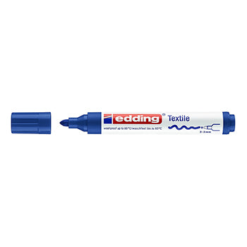 Marcador Tecidos Edding 4500 2-3mm Azul 1un