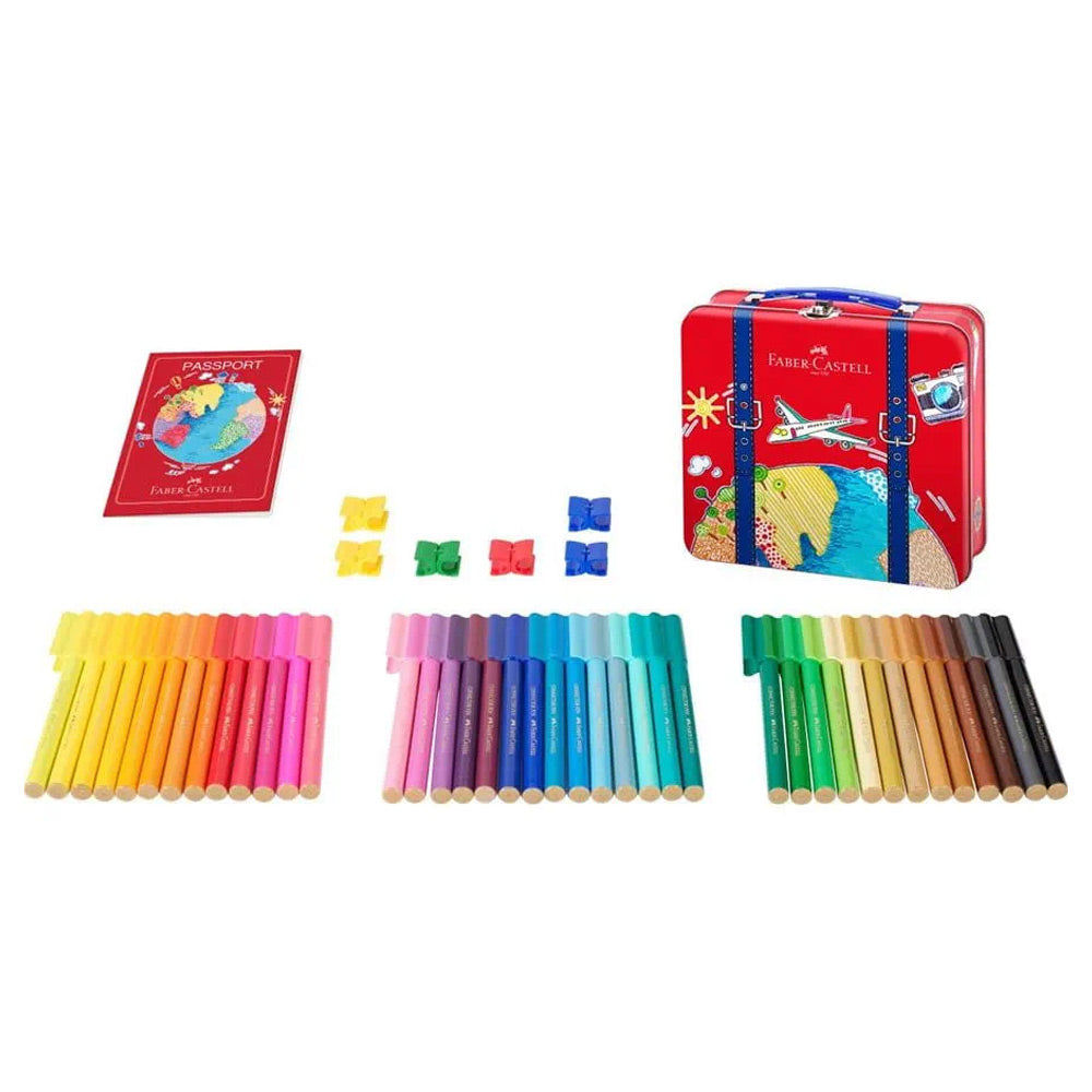 Marcador Feltro Faber Castell Connector Viagens 40un