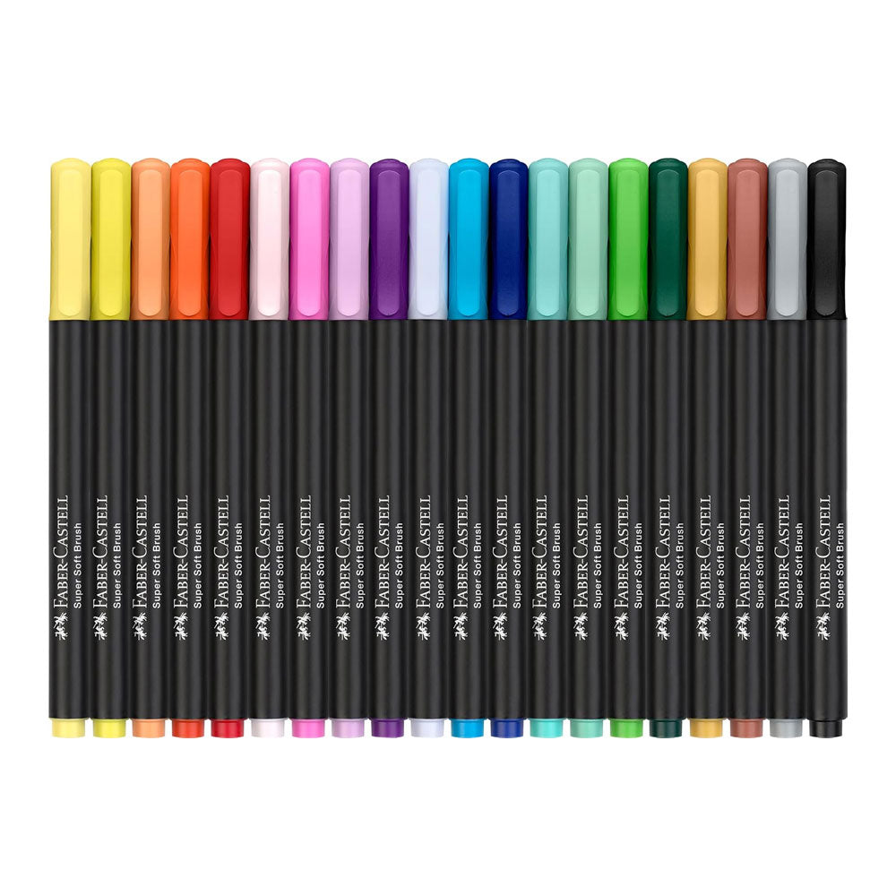 Marcador Feltro Faber Castell Black Edition Ponta Pincel 20x