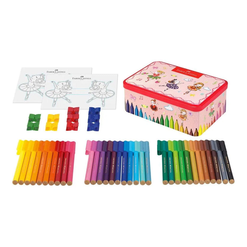 Marcador Feltro Faber Castell Connector Mala Bailarina 33un