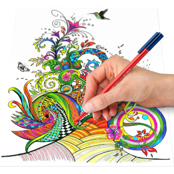 Marcador Feltro 010un Staedtler Triplus 323 Estojo Box
