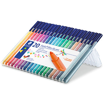 Marcador Feltro 020un Staedtler Triplus 323 Estojo Box