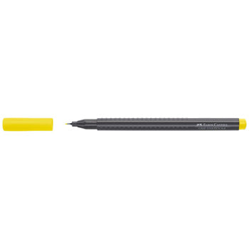 Marcador Fino Faber-Castell 0,4mm Amarelo Claro 1un