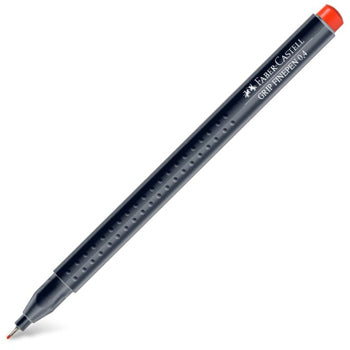 Marcador Fino Faber-Castell 0,4mm Laranja 1un