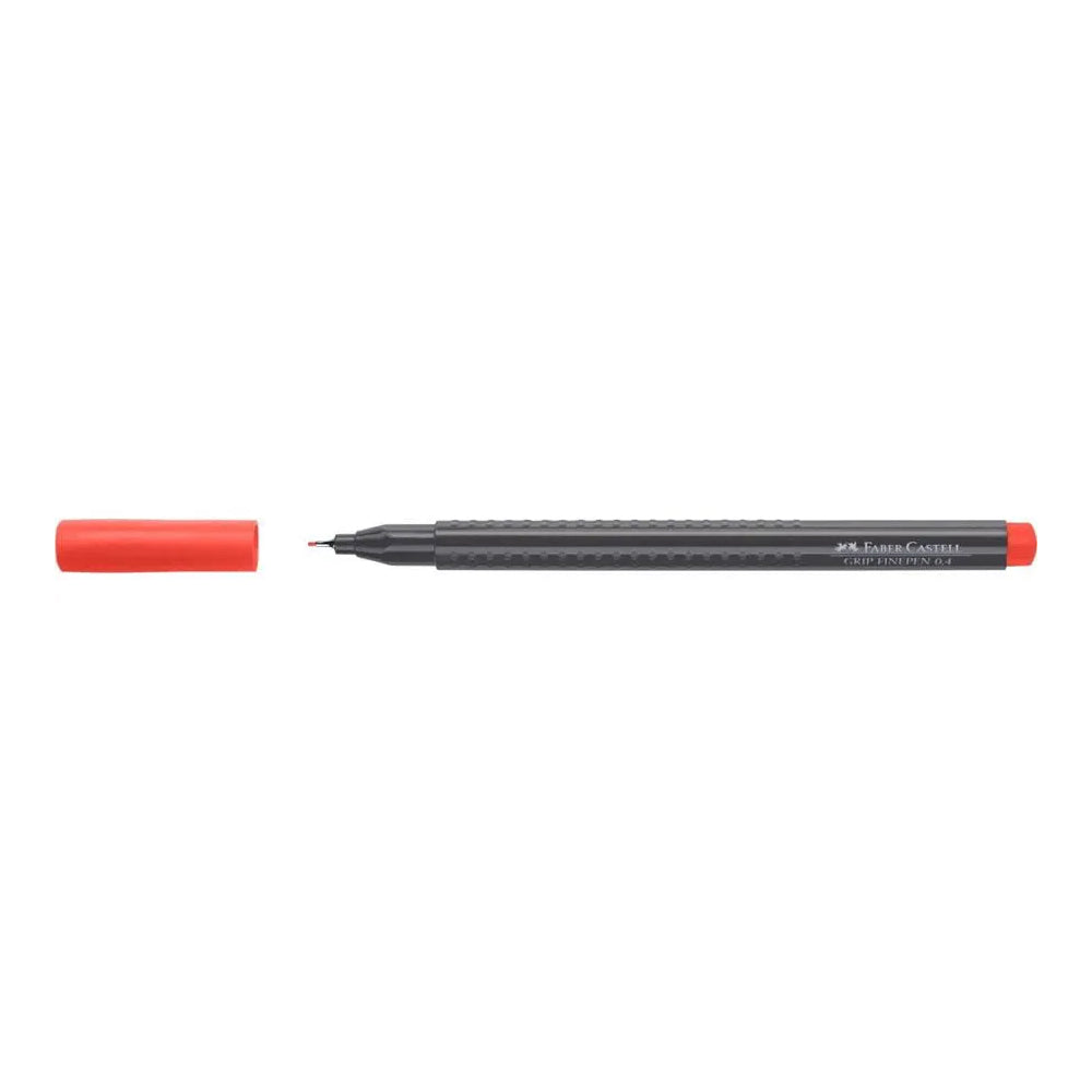 Marcador Fino Faber-Castell 0,4mm Vermelho Geranio Claro 1un