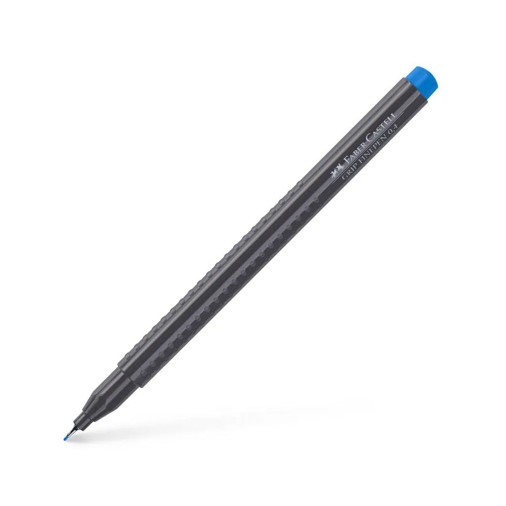 Marcador Fino Faber-Castell 0,4mm Azul Helio Avermelhado 1un