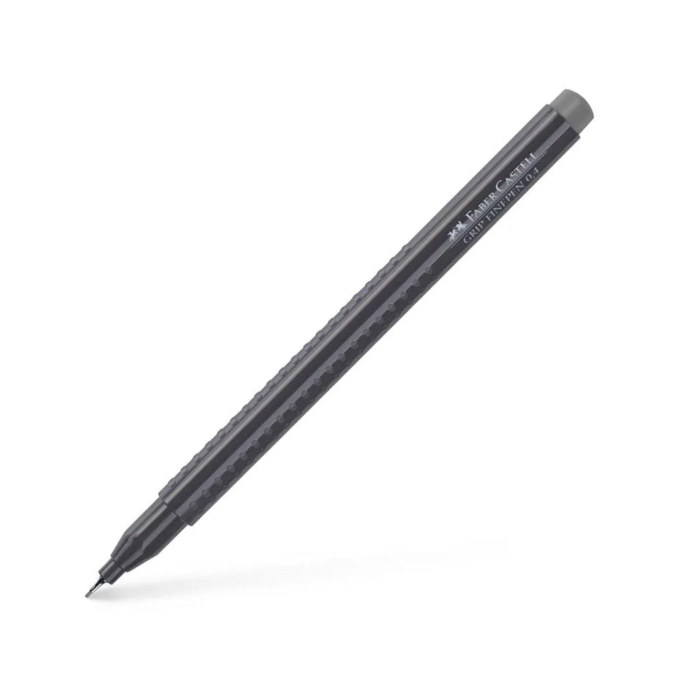 Marcador Fino Faber-Castell 0,4mm Cinza 1un