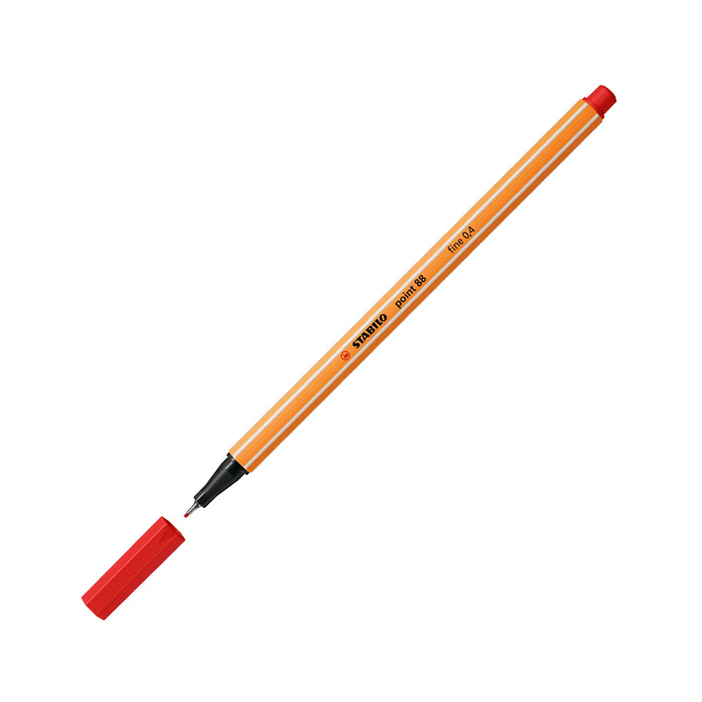 Marcador Fino Fineliner Point 88/40 0,4mm Vermelho 1un