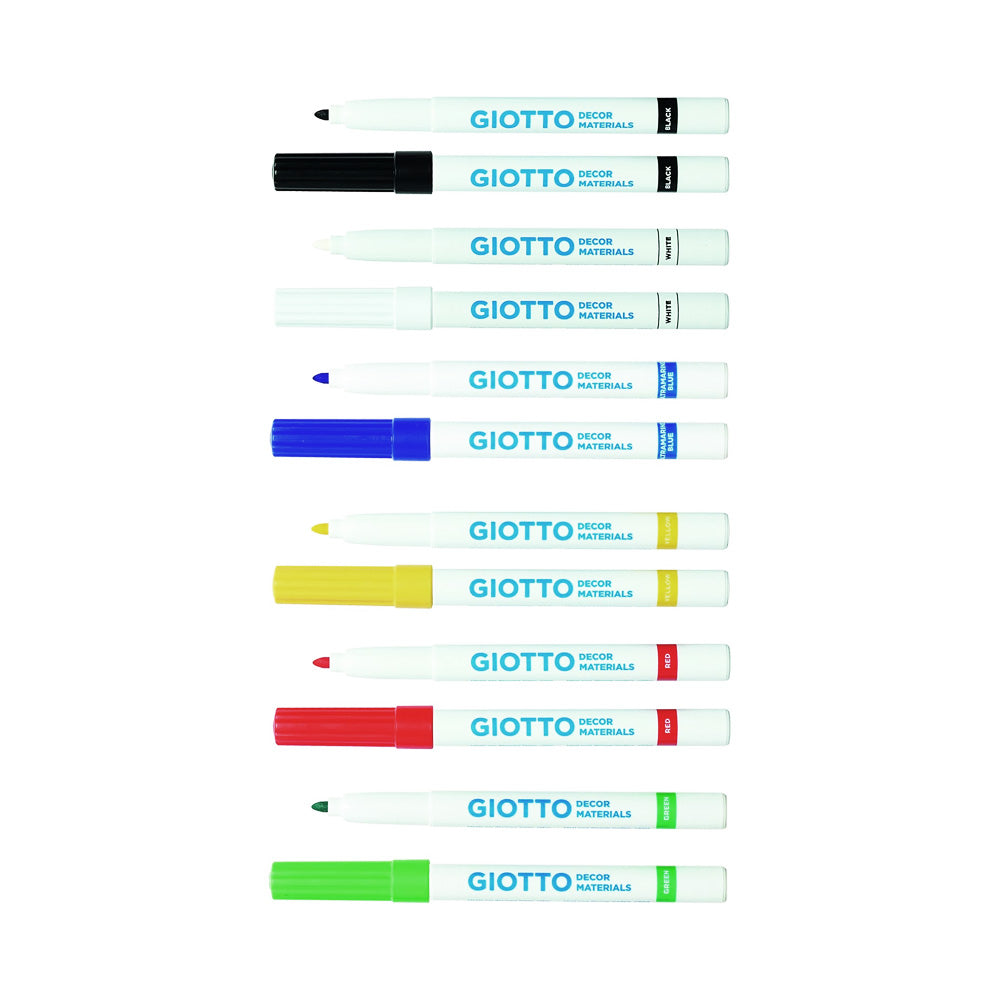 Marcador Pintura Giotto Decor Materials Cx 6 Cores Sortidas