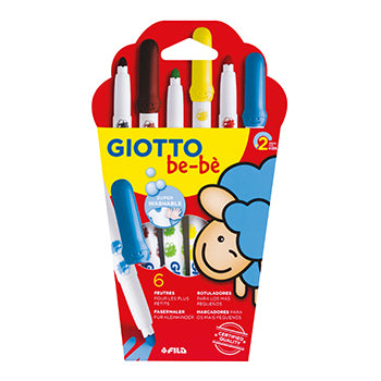 Marcador Feltro Giotto Be-Be 6 Cores